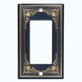 thumbnail image 5 of Metal Light Switch Plate Cover Elegant Victorian Black Yellow Frame FRA054, 5 of 13
