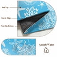 thumbnail image 5 of Marine Life Runner Rugs 2x6 ft Starfish Shell Coral Gradient Blue Ocean Washable Hallway Rugs Non-Slip Floor Mats Absorbent Carpet Bedside Runners for Bedroom Kitchen Bathroom Laundry Room, 5 of 9