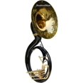 thumbnail image 1 of Brass Sousaphone 3 Valve Big Tuba 25" Musical Instrument with Carry Case, 1 of 5