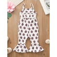 thumbnail image 3 of Franhais Baby Girls Romper, Sleeveless Star Striped Print Independent Day Casual Party Street Spring Summer Long Jumpsuit, 3 of 8