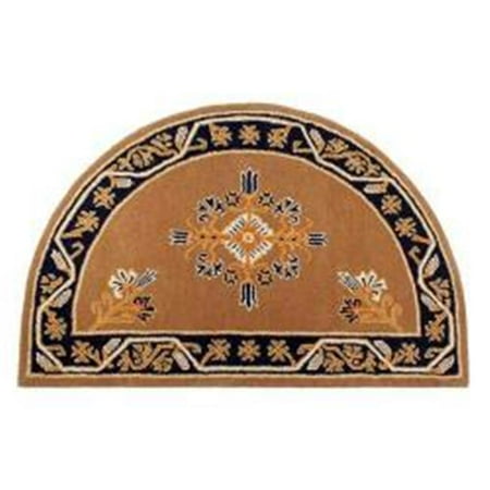 Minuteman H 614 Extra Large Cocoa Jardin Half Round Rug - Large Half Round Rugs Minuteman H 614 Extra Large Cocoa Jardin Half Round Rug - Large Half Round Rugs
