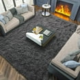 thumbnail image 7 of Homore Cute Fluffy Velvet Carpet Soft Washable Area Rugs for Bedroom/ Living Room Decoration,8'x10',Dark Gray, 7 of 7