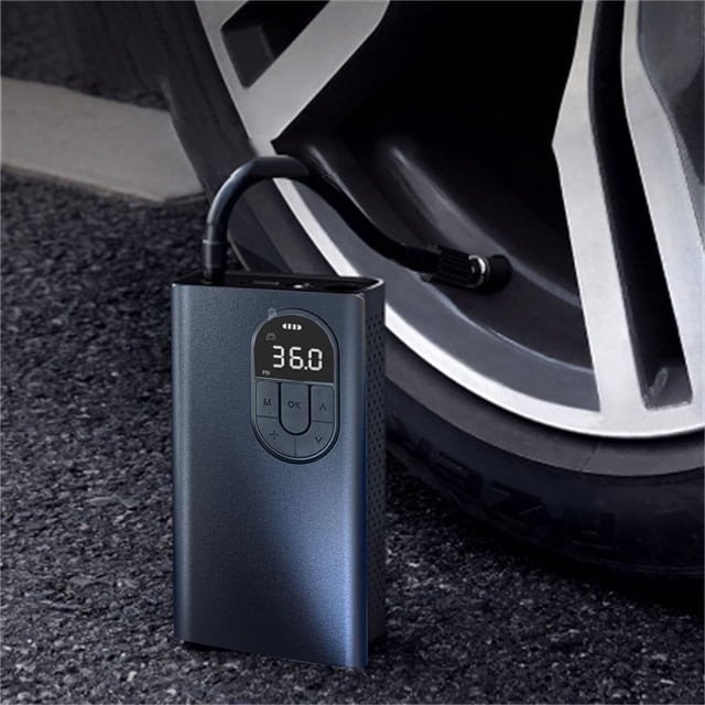 Xihbxyly Paletas No Reclamadas Baseus-Bomba de Coche Portátil, Compresor Inteligente Digital, Detección de Presión de Neumáticos para Bicicleta y Motocicleta