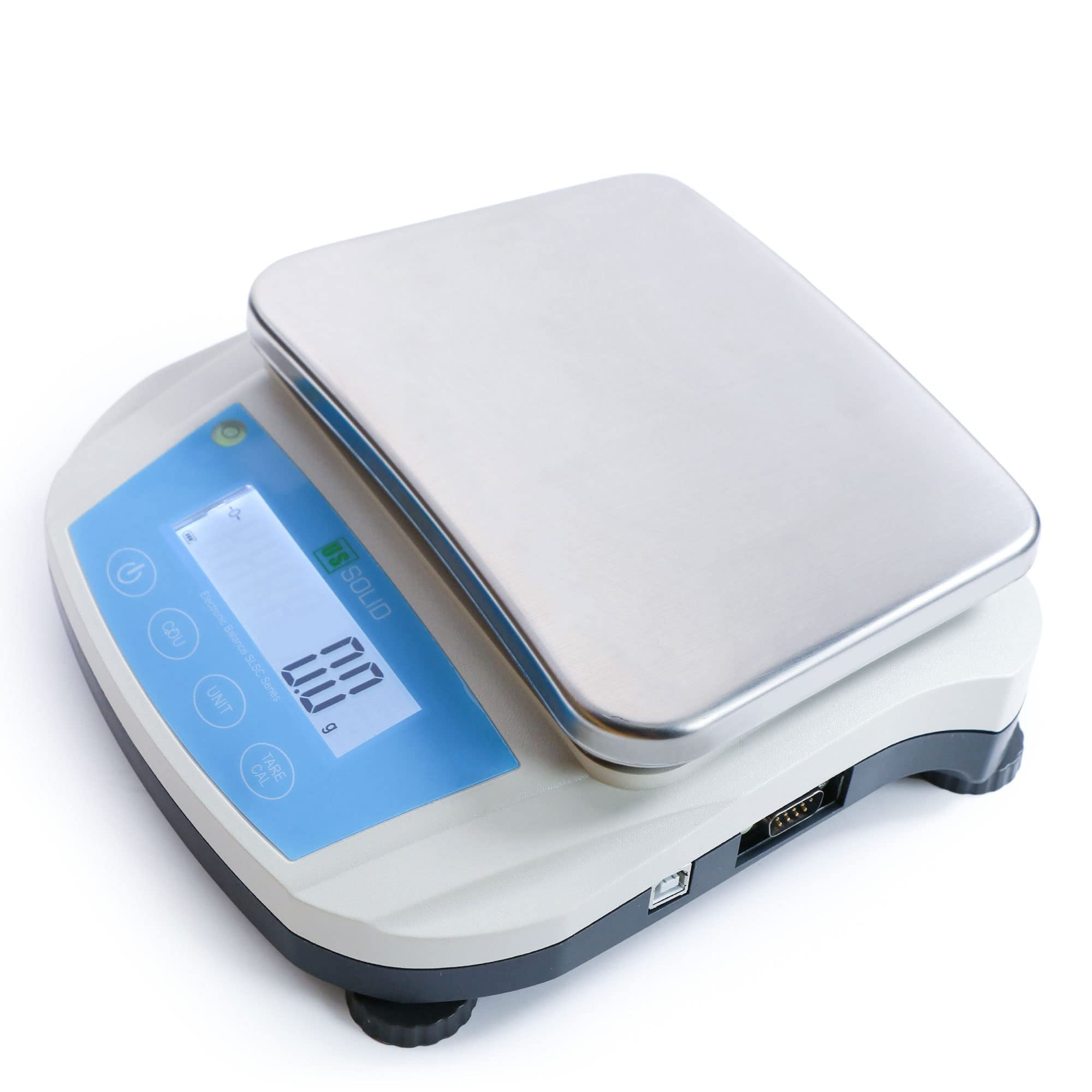 U.S. Solid 10kg x 0.1g Electronic Precision Balance Lab Digital Balance Scale RS232 And USB Interface 19 Measurement Units