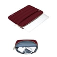 thumbnail image 3 of Funda roja de poliéster acolchada MOSISO para portátil de 16 pulgadas, 3 of 6