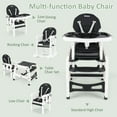 thumbnail image 3 of INFANS 5 in 1 Baby High Chair, Convertible Toddler Table with Rocking Chair, Adjustable Back, Removable Tray, Sponge, 3 of 8