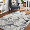 thumbnail image 2 of SAFAVIEH Jardin Isidor Floral Area Rug, Black/Ivory, 8' x 10', 2 of 8