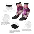 thumbnail image 5 of Naloa Purple And Pink Tulip Bouquet Ankle Socks for Women Non Slip Socks No Show Socks Classic Low Cut Casual Socks Casual Socks, 5 of 7