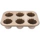 thumbnail image 2 of VORCOOL Canele Cake Mold 6-Cup Non-stick Carbon Steel Baking Pan Cupcake Muffin Bakeware, 2 of 4