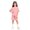 31#Pink, variant on Girls Summer Outfits Casual Lounge Set Cap Sleeve T Shirt and Elastic Waist Shorts 2 Piece Clothing Sets