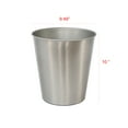thumbnail image 3 of Better Homes & Gardens Trash Can, Silver Hammered Finish, 3 of 5