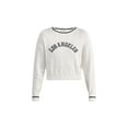 thumbnail image 3 of No Boundaries Cable Knit Pullover Sweater, Women's, 3 of 5