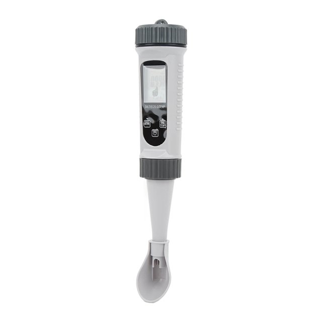 Probador de Salinidad Digital, Compensación de Agua de Temperatura de Agua Lcd de Amplio Rango Ampliamento Utilizado para la Piscina