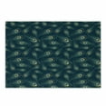 thumbnail image 1 of Feather Cutting Board, Colorful Middle Eastern Exotic Peacock Feather Motifs on a Dark Toned Background, Decorative Tempered Glass Cutting and Serving Board, Small Size, Multicolor, by Ambesonne, 1 of 1