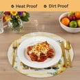 thumbnail image 4 of Sunflowers Gnomes Round 13 Inch Placemats Set of 8, Eucalyptus Spring Linen Texture HeatResistant Non Slip Place Mats for Dining Table, Wipeable Braided Kitchen Table Mats for Housewarming, 4 of 9