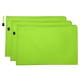 thumbnail image 1 of Unique Bargains Waterproof Zipper File Bags, A4 Document Holders for Office, Green 3 Pack, 1 of 6
