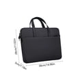 thumbnail image 2 of Black Oxford Cloth Laptop Bag Messenger 14 Inch For Notebook Tablet Travel 15.0X11.0X1.2 In, 2 of 6