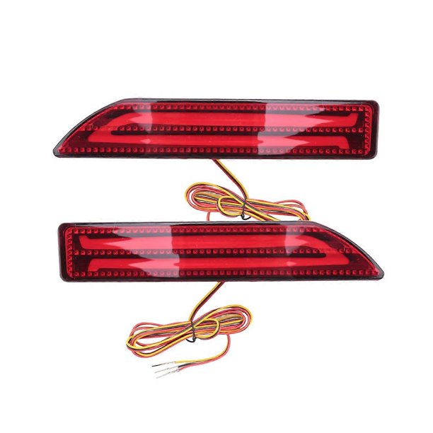 Double Light Guide Rear Light Car Rear Bumper Light Guide Strip with Driving Brake Dual Function Rear ...