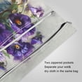 thumbnail image 3 of 2 Pack Wet Dry Bags,Oil Painting Of Pansies Waterproof Reusable Dual Zipper Bags for Swimwear, Gym Clothes, Toiletries, Baby Diapers, 3 of 8