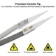 thumbnail image 3 of 5PCS Ceramic Tip Electronic Soldering Tweezers,Anti-Static,B, 3 of 5