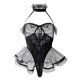 thumbnail image 4 of Sexy mujer malla volantes lencería perspectiva ahueca hacia fuera Babydoll ropa interior ropa de dormir traje de cuerpo Fridja nalpqowj41712, 4 of 9