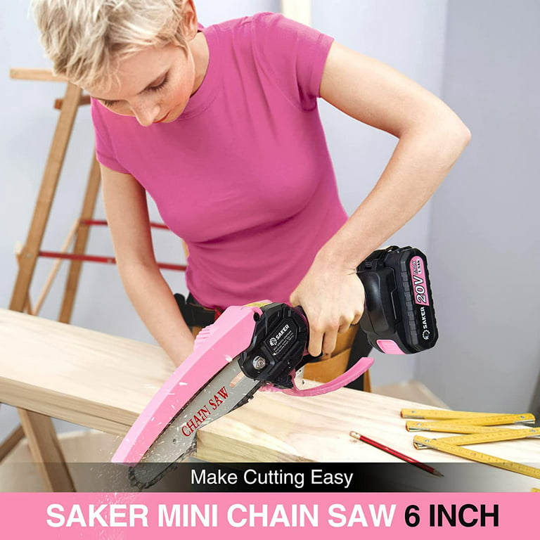 Saker Mini Chainsaw Cordless 6-Inch