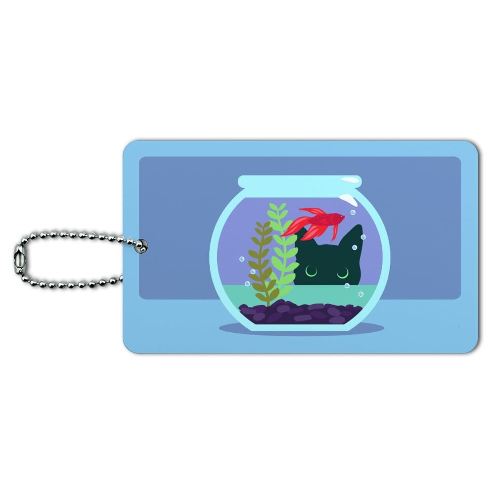 Betta Fish Cruise Luggage Tag For Travel Bag Suitcase Accessories 2 Pack Luggage Tags 