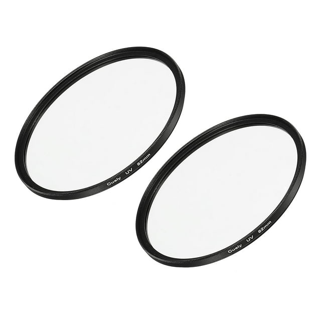 Unique Bargains 82mm Protective Lenses Filter Slim Frame Multi-Coated UV Lens Filters 2 Pack