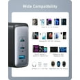 thumbnail image 5 of Anker Nano 100W USB-C Charger, 3-Port Fast Compact GaN Charger, Compatible for MacBook Pro/Air, ThinkPad, Dell, iPad Pro, iPhone 15 Series, Galaxy S23, and More (USB-C to USB-C Cable Included), 5 of 8