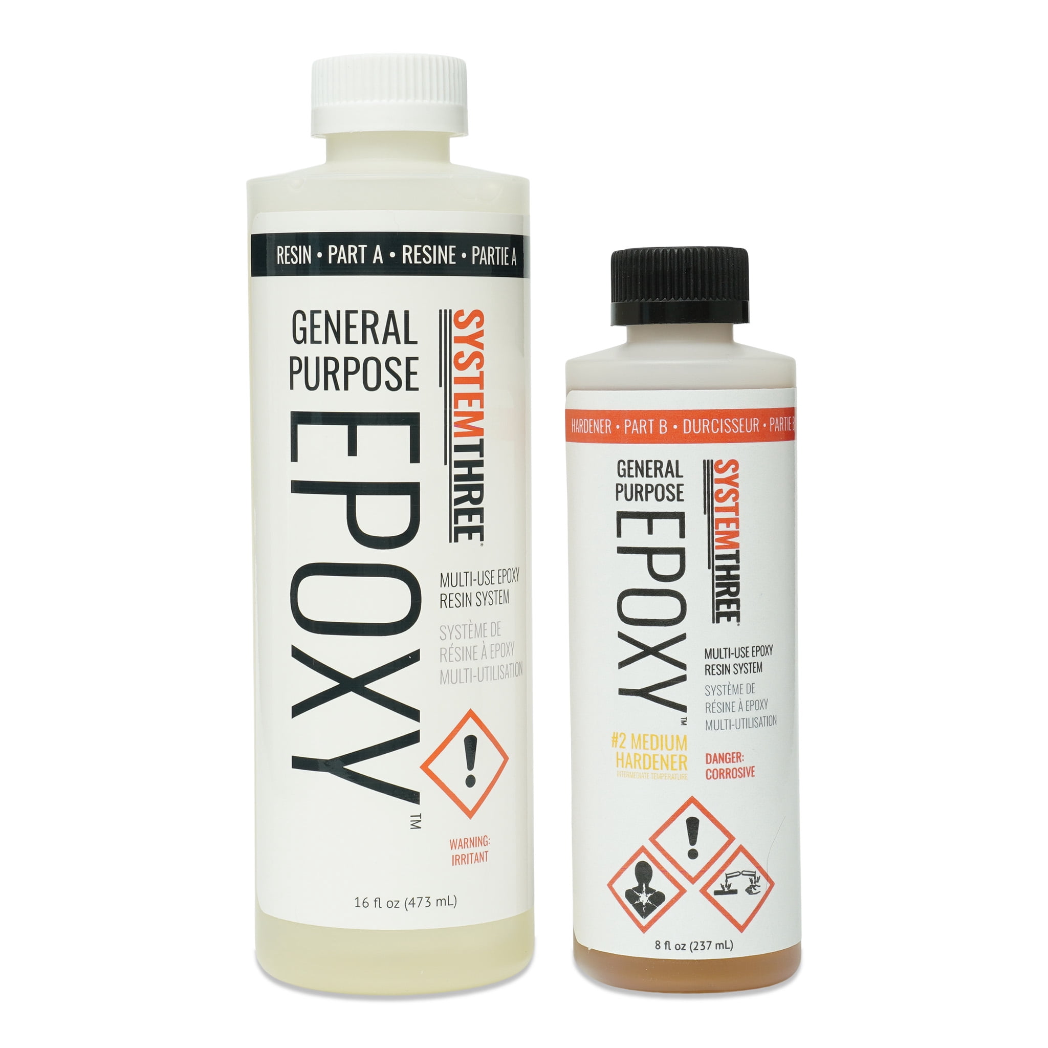 System Three General Purpose Epoxy, Medium Hardener, 1.5 Pint Kit
