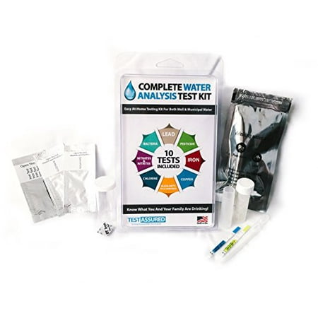 Drinking Water Test Kit - 10 Minute Testing for Lead Bacteria &