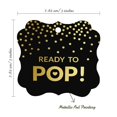 thumbnail image 7 of Inkdotpot Ready To Pop Baby Shower Bottle Tag Real Gold Foil Favor Bracket Shape Hang Tags Pack Of 50, 7 of 7