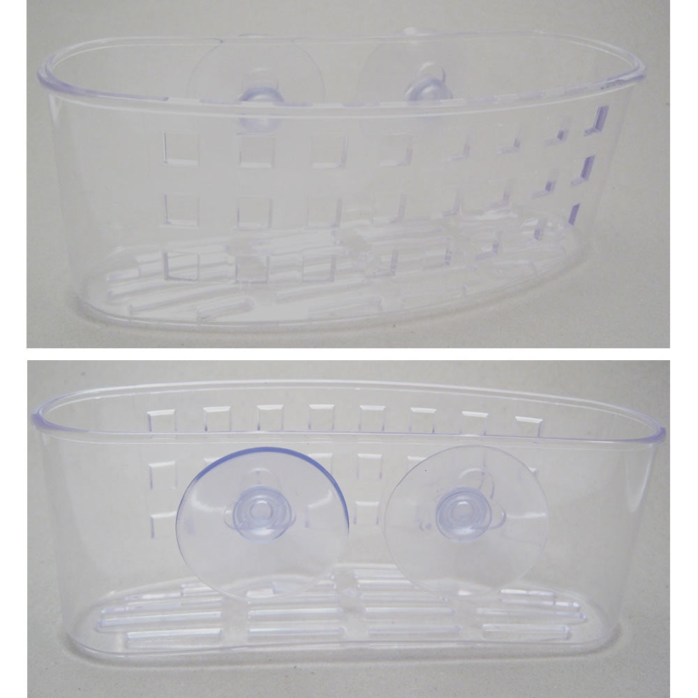 Alltopbargains Kitchen Sink Caddy Organizer Sponge Dish Brush Holder Alltopbargains Kitchen Sink Caddy Organizer Sponge Dish Brush Holder Suction Cup Clear Plastic Com