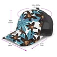 thumbnail image 2 of Lsque Lilies Flowers Printed Trucker Hat - Baseball Cap for Men Women - Breathable Mesh Side, Adjustable Fit - for Casual Wear, 2 of 7
