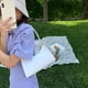 thumbnail image 3 of Bolso Mano PU A La 5 Uds Hombro Elegante para Mujer Color Blanco, 3 of 9