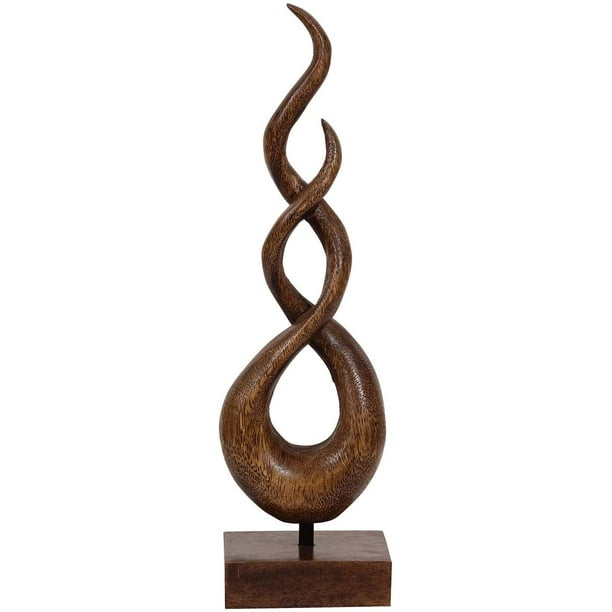 Decozen Artistic Intertwined Wooden Art Sculpture Handmade Wooden Sculpture For Room Decoration Handcrafted Art Sculpture For Living Room Hallway Guest Room Console Table Home Décor Walmart Com Walmart Com