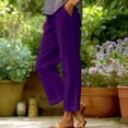 thumbnail image 2 of Pants for Women Casual Work Stretchy Slim Fit Trousers Office Slacks with Pockets, 2 of 6