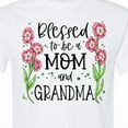 thumbnail image 4 of Inktastic Blessed to Be a Mom and Grandma Pink Flowers T-Shirt, 4 of 5