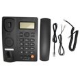 thumbnail image 1 of Wired Phone with Caller ID Speed Dial Mute Function Stationary Landline Handsfree Call Telephone Fixed Telephone for Hotel Black, 1 of 5