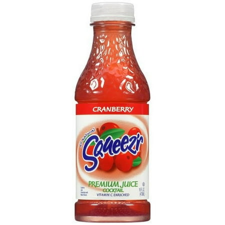 Squeez'r Premium Cranberry Juice Cocktail, 16 fl oz