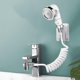thumbnail image 1 of Juego de cabezal de ducha externo para lavabo, cabezal de ducha de tubo telescópico de 1,5 m con tres modos, para lavar el cabello o limpiar el fregadero, limpieza del inodoro (sin Afortunado Sencillez, 1 of 3