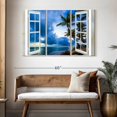 thumbnail image 3 of Elephant Stock Window To The Beach Wall Art - Horizontal Multi Panel Canvas - Living Room Wall Decor - Beach Multi Panel - Blue And Brown Decor - 50" x 32", 3 of 8