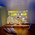 thumbnail image 3 of Tablero de Dibujo Luminoso LED de Acrílico, Juguete, Tablero de Notas LED para Niños, Regalo para Rascar, Tablero de Mensajes con Letras Borrables Ajustables, 3 of 5