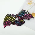 thumbnail image 5 of Unique Bargains 1 Pc Hair Elastics Fashion Halloween Star Bat Hair Ties Black Orange, 5 of 5