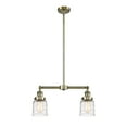 thumbnail image 5 of Innovations Lighting 209-SN-G513 Bell 2 Light 21" Wide Linear Pendant - Brushed Satin, 5 of 5