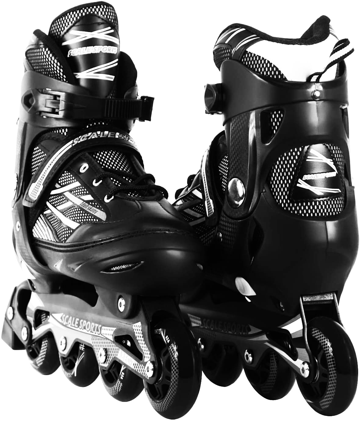 Black Adjustable Inline Skates 8-11 Sizes For Adult Men Women Youth pic