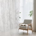 thumbnail image 2 of YEAHOME Vintage Ivory White Lace Curtains 56 Inches Long 2 Panels Set, Romantic Elegant Light Filtering Semi Sheer Floral Thick Lacy Curtain Drapes for Living Room and Bedroom, Each Panel 56W x 72L, 2 of 10