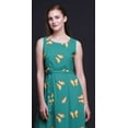thumbnail image 3 of Bimba Butterfly Women Round Neck Printed Evening PartyÂ&nbsp;DressÂ&nbsp;Sleeveless Gown-Large, 3 of 5