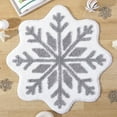 thumbnail image 6 of White Snowflake Christmas Doormat 40cm x 40cm Holiday Non-Slip Entryway Mat for Kitchen Bathroom Living Room Festive Home Decoration, 6 of 6