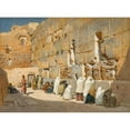 thumbnail image 3 of Carl Friedrich Heinrich Werner 14x11 Black Modern Framed Museum Art Print Titled - The Wailing Wall, Jerusalem (1879), 3 of 5